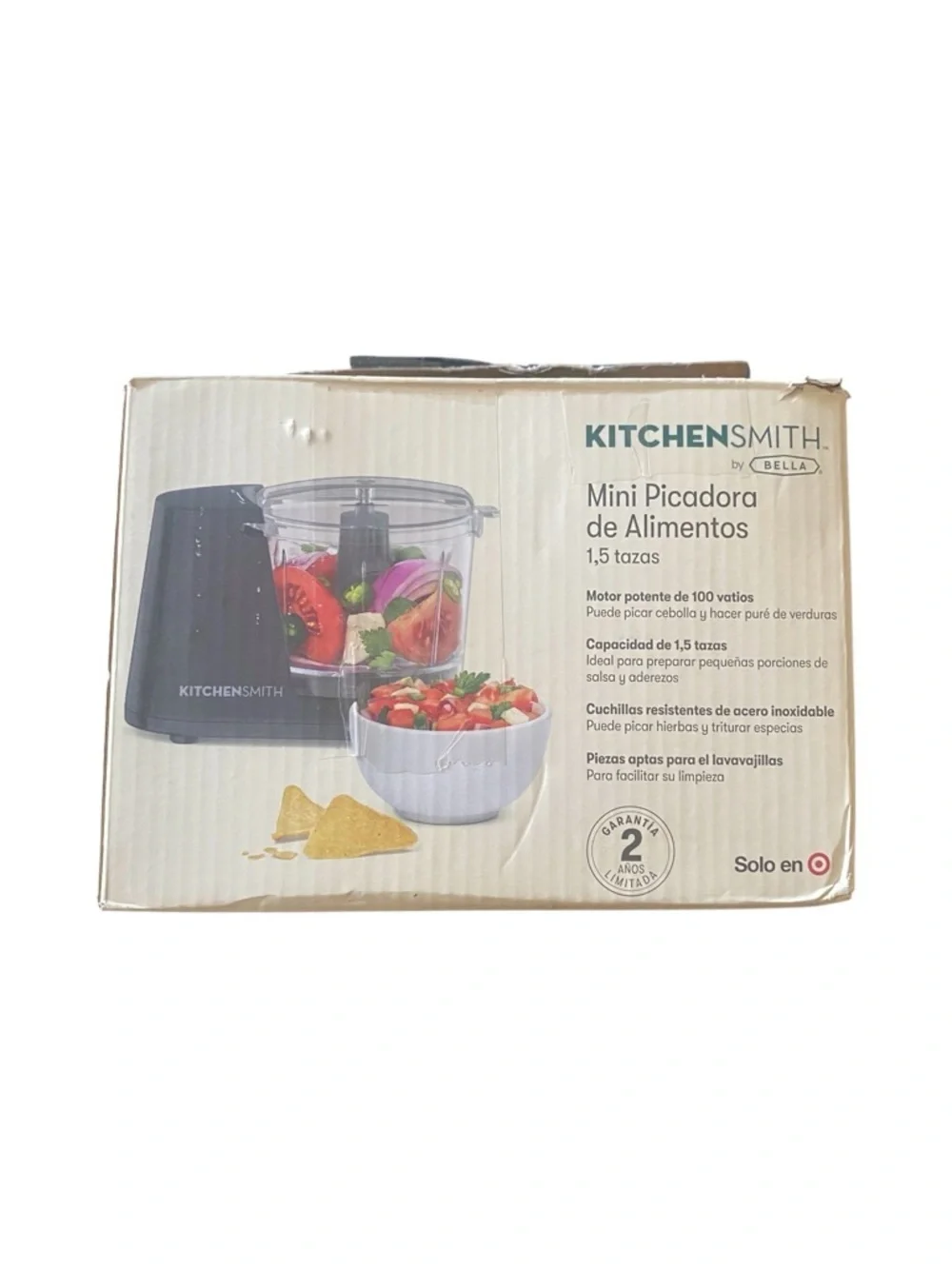 NWT-KITCHEN SMITH-Black Mini Food Chopper